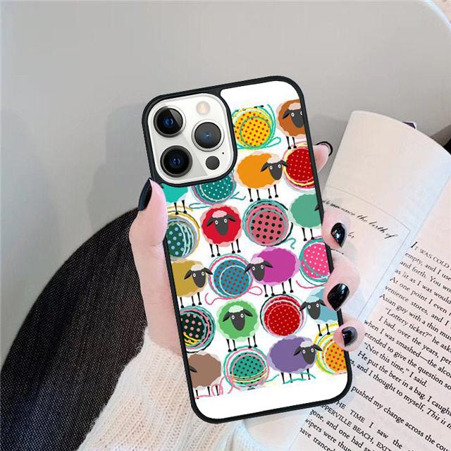 Colorful Sheep Coque Shell For iPhone 17 Air 15 16e 14 13 12 Pro Max 11 Pro Max Plus Phone Case Cover