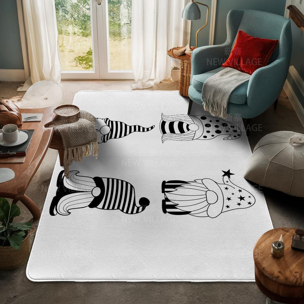 House Entrance Carpet Home Door Mat Living Room Bath Foot Bathroom Non-slip Water Absorption Rugs Bath Merry Christmas Winter