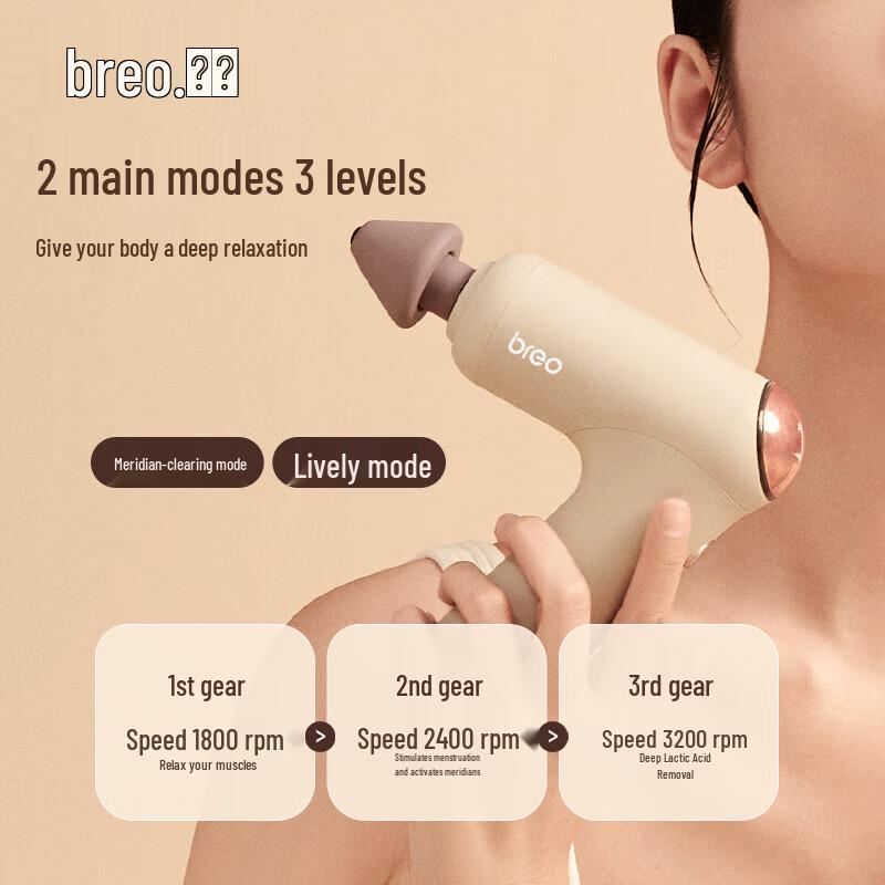breo 7 Meridian Massage Gun M0220 CN plug (adapter included)