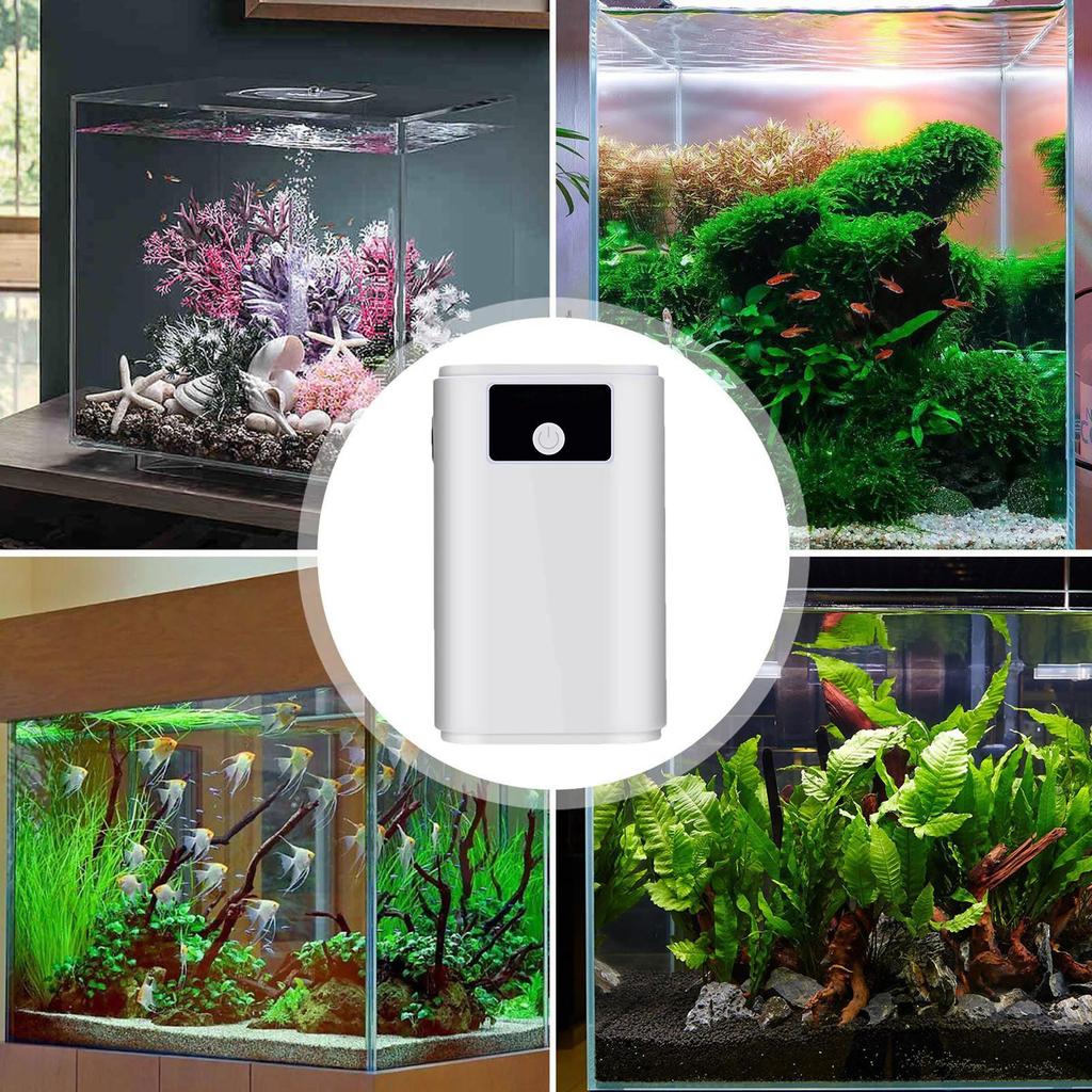 Oxygen Pump For Fish Tank Fish Tank Bubbler Pump Electric Whisper Aerator Rechargeable Bubbler With 59 Inch Hose