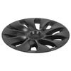 4PCS Wheel Hub Cap Strong Power Powerful Protection Wheel Rim Cover Replacement For Tesla Model 3 2017‑2023 Matte Black