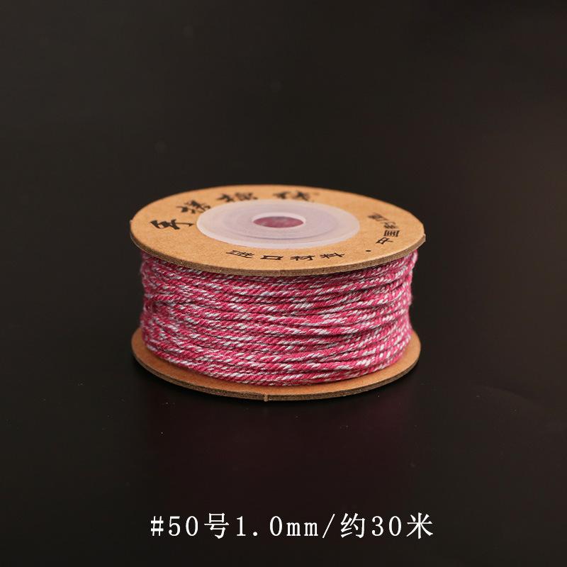 Filo di Cotone Tibetano Strofinato a Mano, Braccialetti Intrecciati a Mano, Stelle Luna, Perle Bodhi Buddha, Nappe, E Fili da Gioco