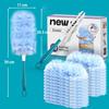 NEWE Disposable Dust Duster/Handy Mop with 20 Replacement Sheets, 4x More Dust Collection, 360 Dust Removal, Handy Design for TVs, Cars, Homes, Compu