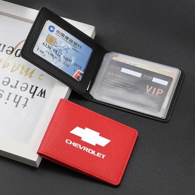 Ultra-thin Car Driver License Cover Credit Card Holder For Z71 Aveo Impala Lacetti Malibu Sail SS Cruze Sonic Captiva