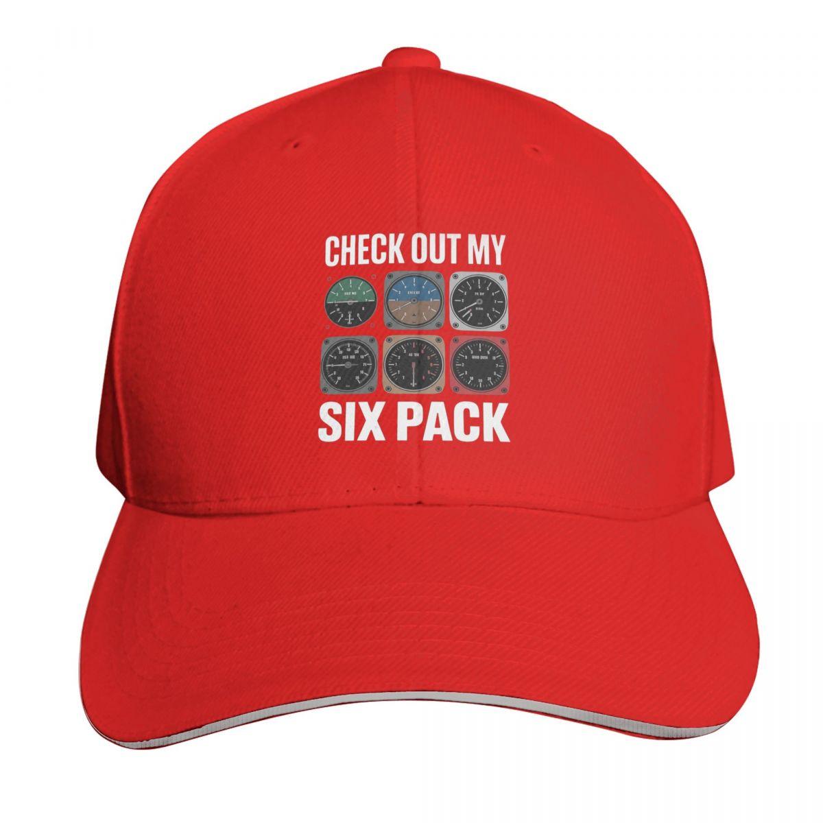 Pilot Cockpit Airplane Six Pack Flight Intruments Cap Fashion Casual Baseball Caps Adjustable Hat Hip Hop Unisex Baseball Hats One Size