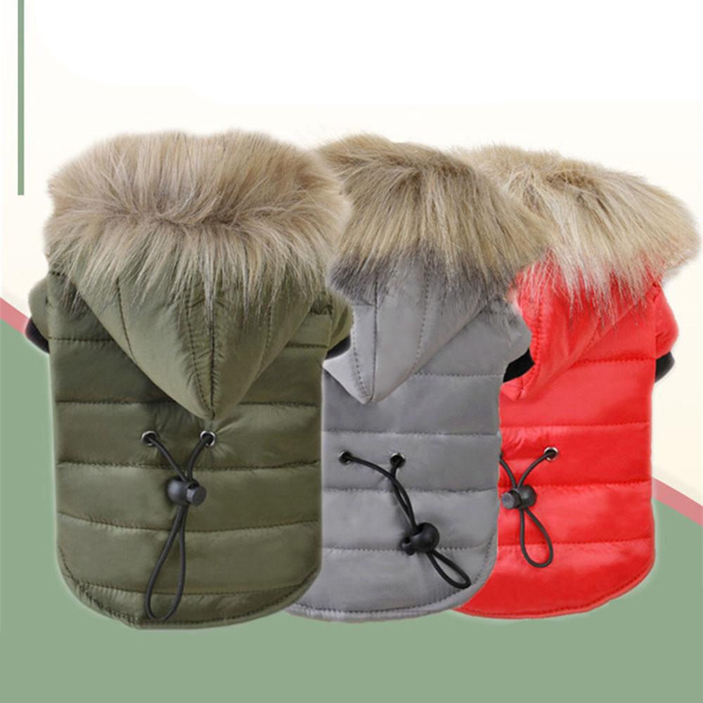 Dog Coat Small Dog Jacket Windproof Warm Padded Down Hoodie Snowsuit Fashion Winter Dog Clothes for Cat Puppy Chihuahua Yorkie