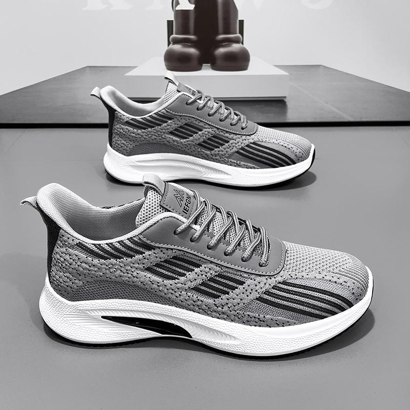 Herrskor 2025 vår ny lågskuren design bekväm, halkfri och slitstark design mesh casual sport trendiga skor