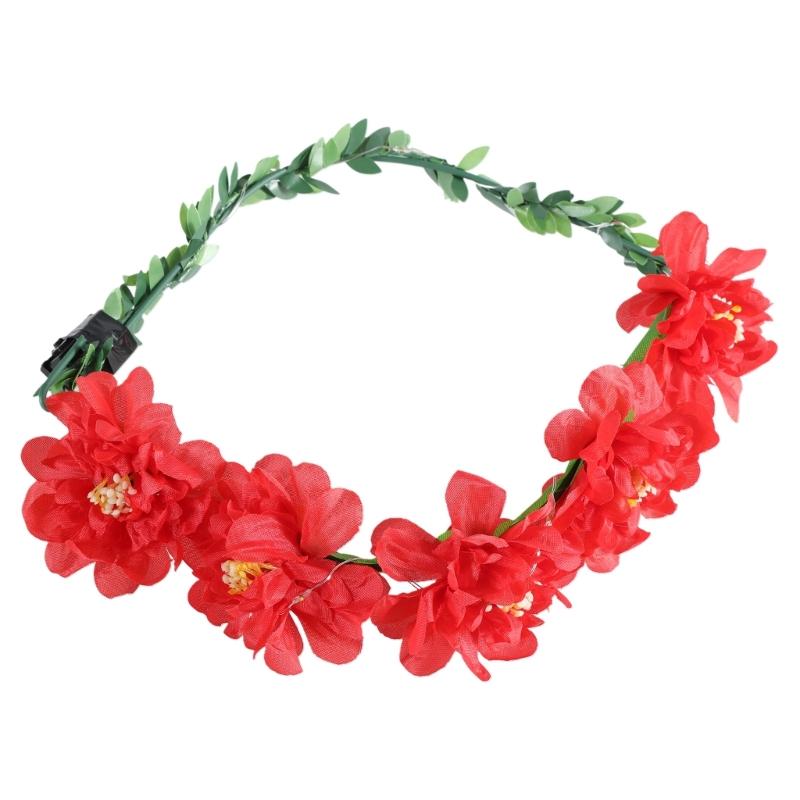 

Glowing Led Flower Headband Decorative Crafts Household Decoration for Indoor Outdoor Garden Yard Decoration