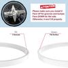 2 Pcs Rubber Gasket Replacement Part Seal O-Ring for Nutri Ninja Blender BN751 BN801 BN801C BN401 BN805A BL480 BL642 TB301 TB401 SS101 SS151 SS351