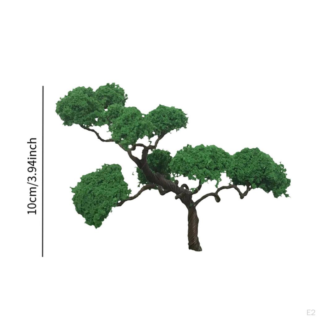 2 Stück Mini Modell Miniaturbäume, Eisenbahnszenerie, DIY Szenerie Landschaftszubehör, DIY Bastelarbeiten