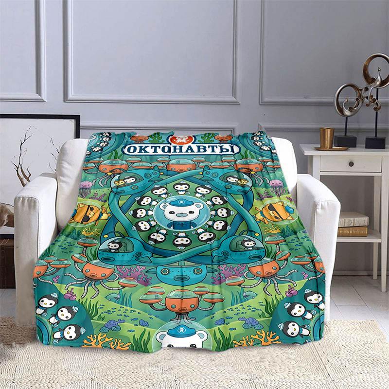 3D The-Octonauts printed blankets picnic blanket Warm Flannel blankets Soft and comfortable blanket bed linings Birthday Gift