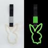 JDM Rabbit Racing Tsurikawa Ring Train Bus Handle Universal Drift Anime Car Modified Handle Nylon Strap For Car Warning
