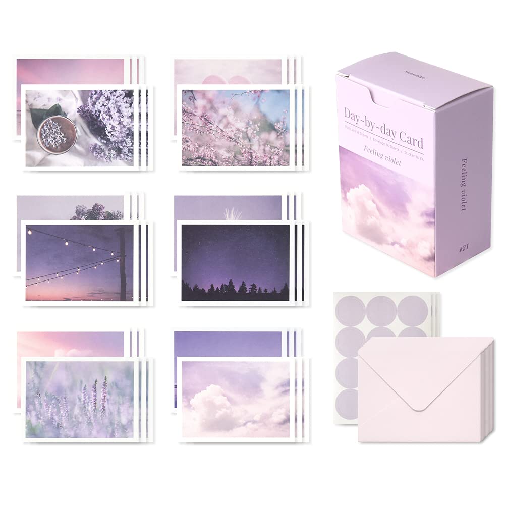 

Monolike Mini Feeling Violet 36 Мини 36 36 Наклеек Карточки День за Днем, - Карточки, Конверты,