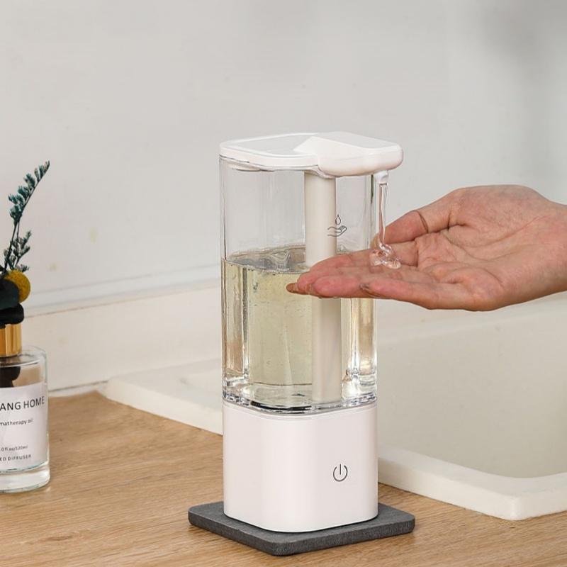 550ml Berührungsloser Automatischer Seifenspender USB Wiederaufladbar Hohe Kapazität Küche Badezimmer Flüssigwaschmittel Handspender