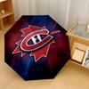 Stampa Montreal Canadiens Auto 8?Ombrello Pieghevole con Stecche Resistente al Vento Leggero Ombrello Automatico per Viaggi Quotidiani