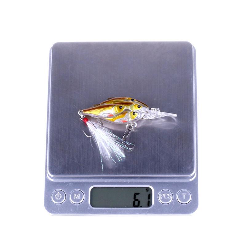 6.5cm6gFloating Rock Fake Bait6No. Hook Hard Bait Bionic Fish Bait Bass and Mandarin Fish Special High Simulation Fake Bait