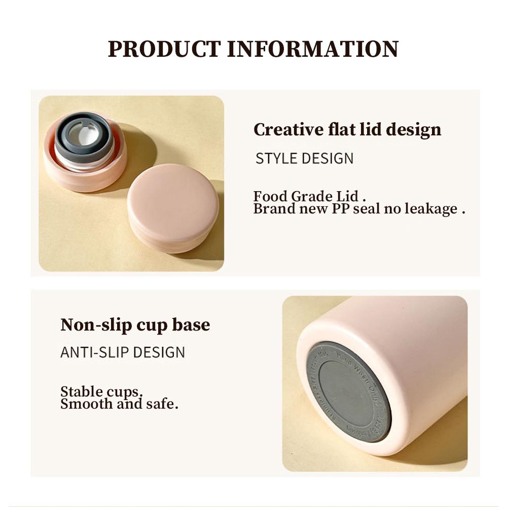 200/300ML Stainless Steel Insulated Cup Double Vacuum Coffee Mug for Hot & Cold Portable Water Bottle Gifts for Girls