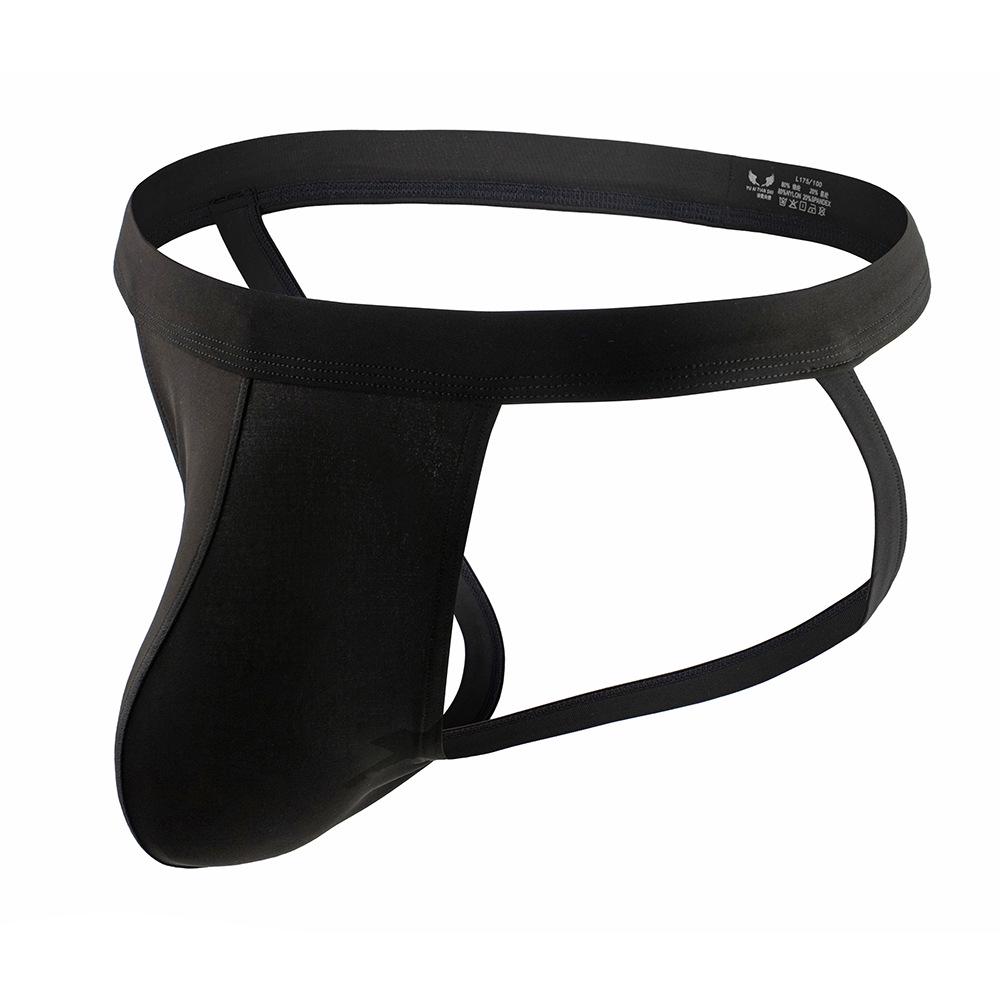 Men's Breathable Mid-Waist Double Thong Briefs