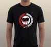Camiseta ANTIFA. BANDERAS ANTIFASCISTAS Antirracistas Protesta Laurel WOKE Camiseta.