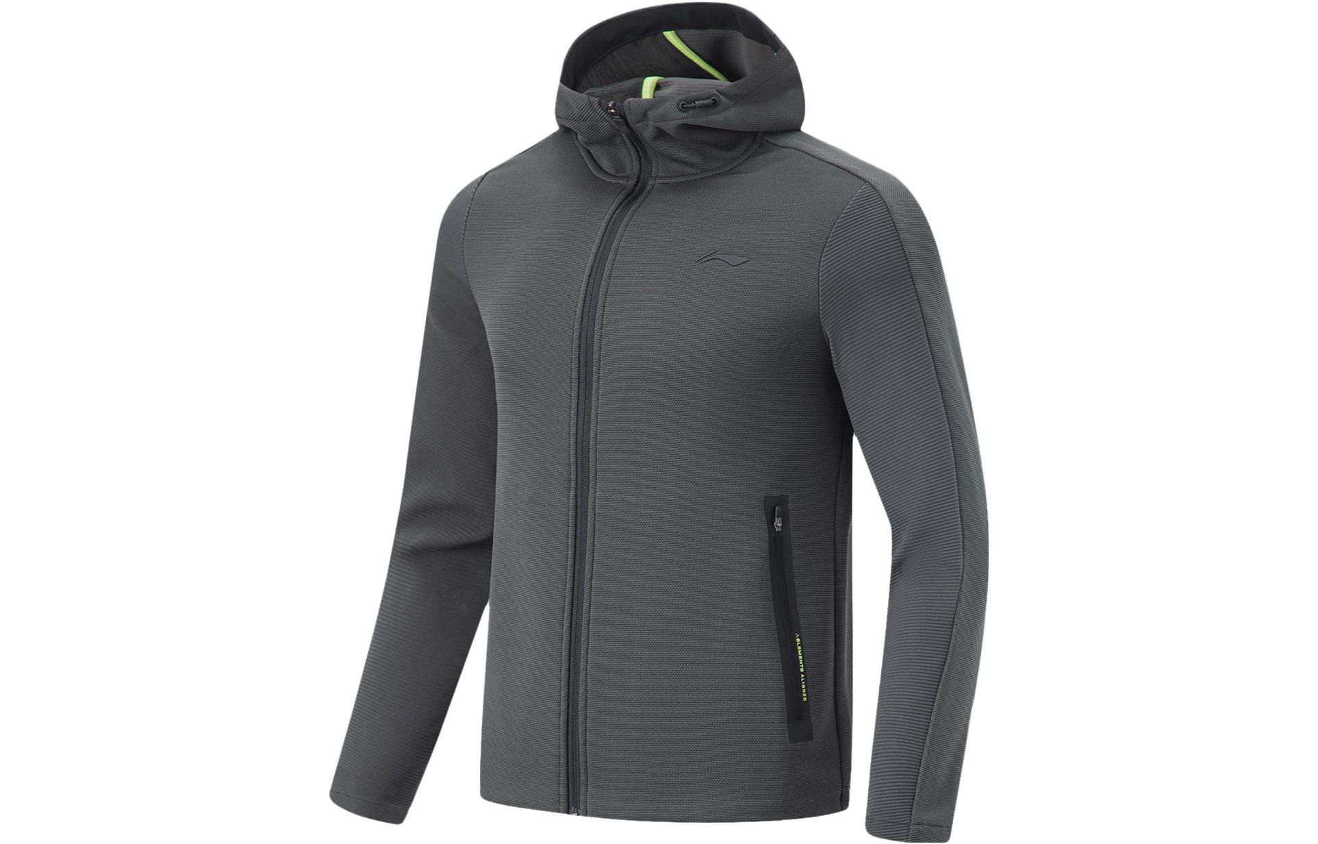 Мужская куртка Li Ning Fitness Series Смешанный черный AWDT435-1 M