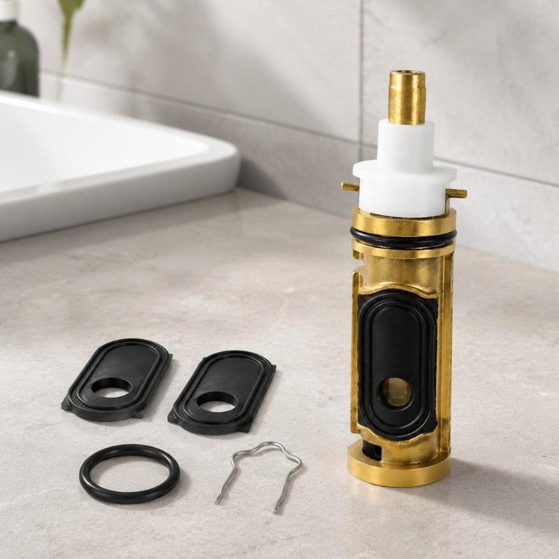 Single Handle Shower Faucet Repair Part 1222HD with Seals for Posi-Temp Tub and Shower Faucet Systems, Metal Body Replacement Kit for Home Service