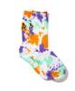 [go Slow Caravan] 342909 Tie-dye Embroidered Crew Socks, Tie-dye Size 2, L