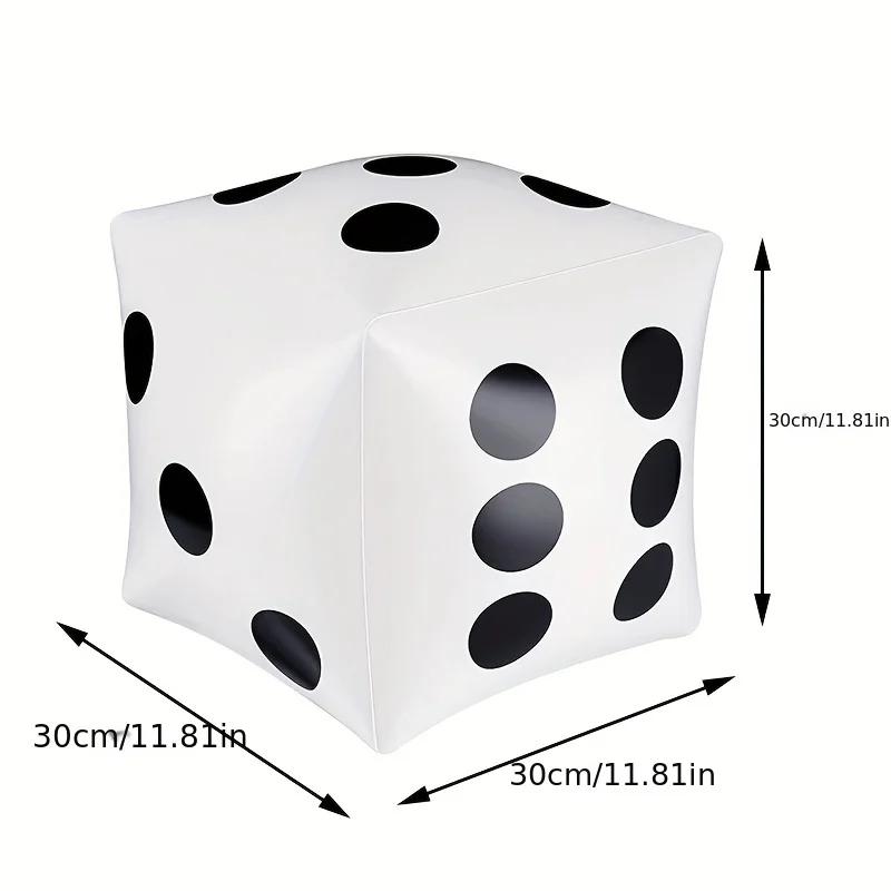 30cm Inflatable Dice Cube Large Dice Toy Party Event Supplies Indoor and Outdoor Sports and Game Toys Party Luck Competition