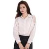 Elegant White Lace Shirt for Women - 2026 Spring Collection, Stylish & Trendy Loose Casual Design.