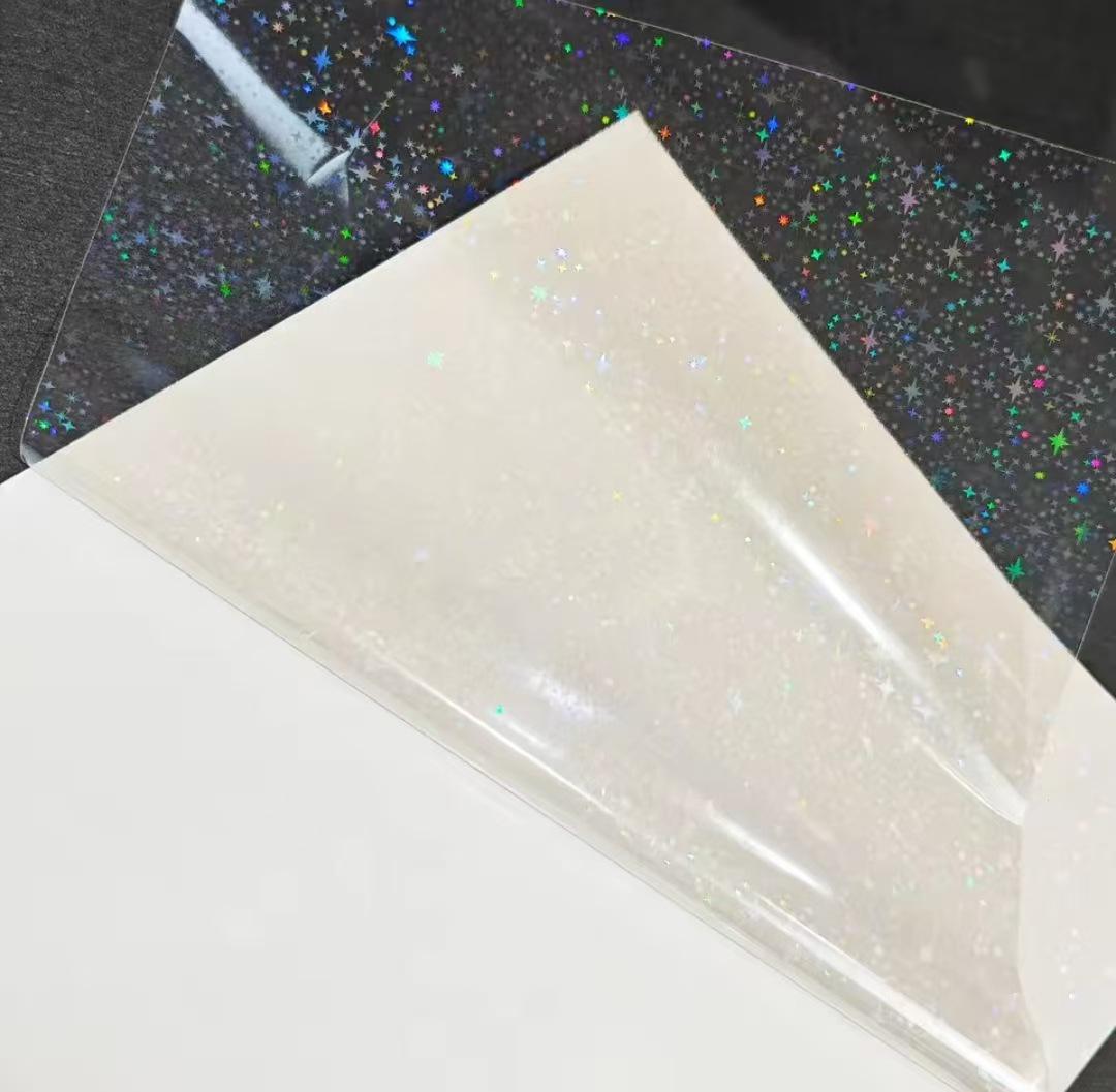 A4 Голографическая Переливающаяся Самоклеящаяся Водонепроницаемая Ламинирующая Пленка A4 (210*297) 10 sheets