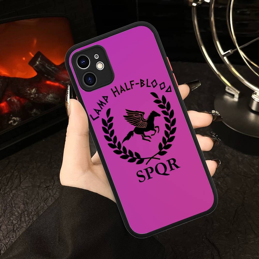 

Camp Half-Blood Matte Translucent Phone Case For Iphone 16 ProMax 15 14 13 12 11 X XS PRO Plus iphone 12pro max