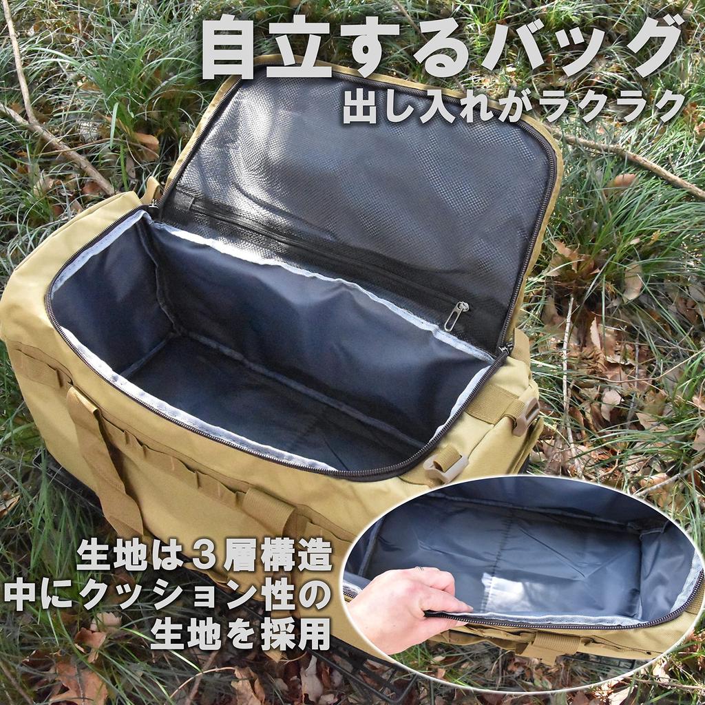 Bammore Soft Container Camping Bag Gear Container Firewood Bag Boston Bag Large Capacity Outdoor Camping Equipment Sleeping Bag Sleeper Storage
