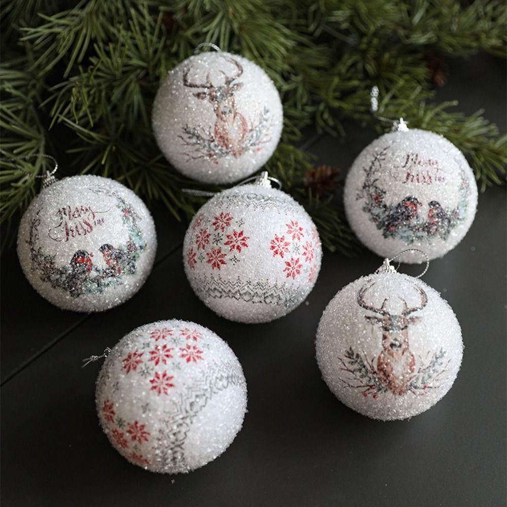 

3 шт. небьющиеся рождественские подвесные шары многоразовые подвесные украшения для рождественской елки сувениры для вечеринок Style 3