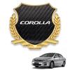 Corolla Car Metal Compatible with Corolla and W COROLLA Car Sticker Car Logo Decorative Sticker Fiber Emblem, Emblem, X, G, Grades, Decal, (Carbon