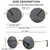 Classic Small Round Sunglasses UV400 for Men Women Retro Vintage Circle Hippie Sun Glasses