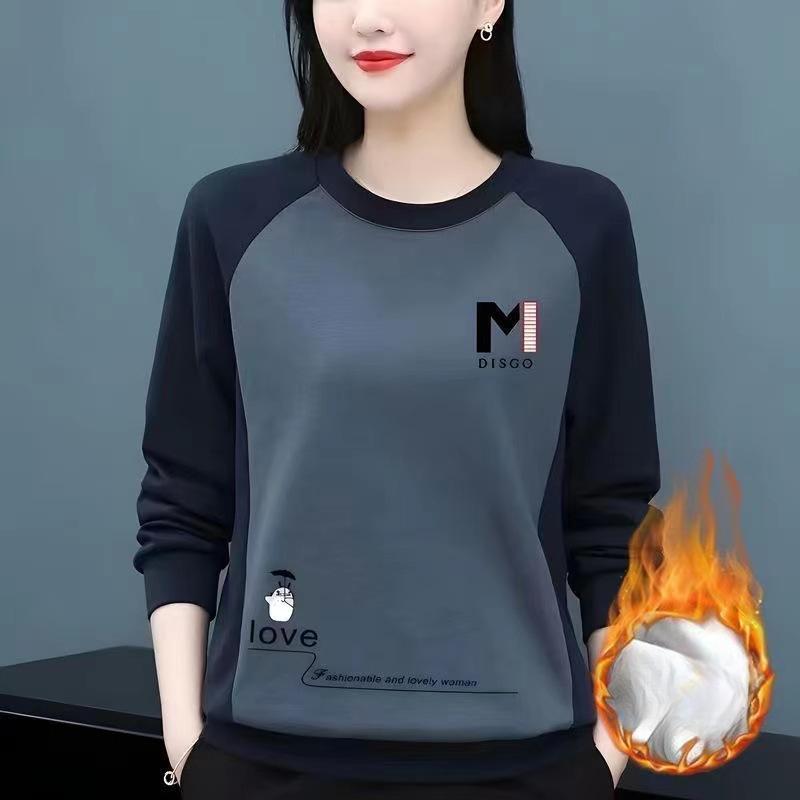 

Новые бархатные контрастные базовые рубашки-топы для осени и зимы, женская многослойная толстовка, женская футболка с длинными рукавами 3XL