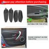 For Renault Megane 3 Microfiber Leather Interior Door Armrest Panel Cover Protective Trim with Adhesive Tools