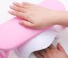 Portable Foldable Russian Manicure Hand Rest with Lamp Support
