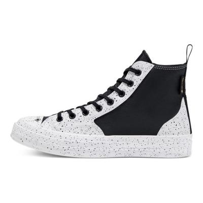 Jaren '70 Mode Veelzijdige Hoge Canvas Schoenen Unisex Zwart en Wit