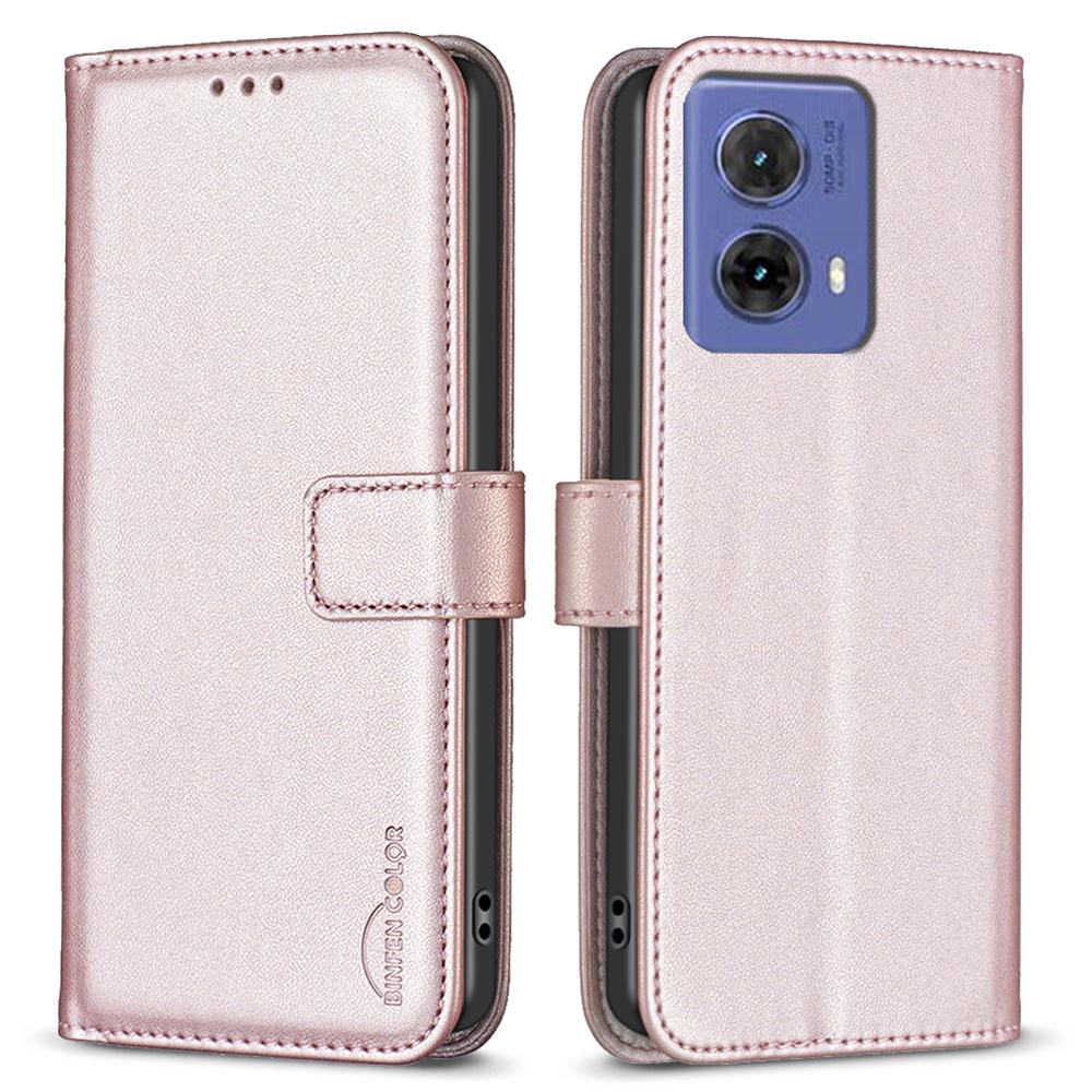 BINFEN COLOR BF17 For Motorola Moto G85 5G/S50 Neo 5G Wallet Case PU Leather Phone Cover