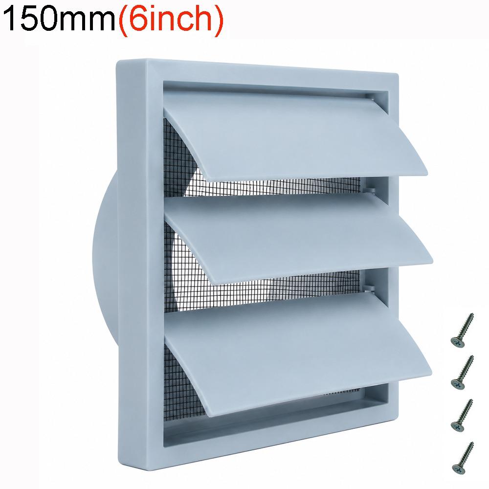 PVC Wandlüftungsgitter 4" 5" 6" Abluftgitter Einfache Montage Lüftungsgitter