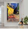 Van Gogh Cafe Terrace At Night Analysis Canvas Painting World Famous Artwork Reproduction Wall Posters And Prints Home Decor Background