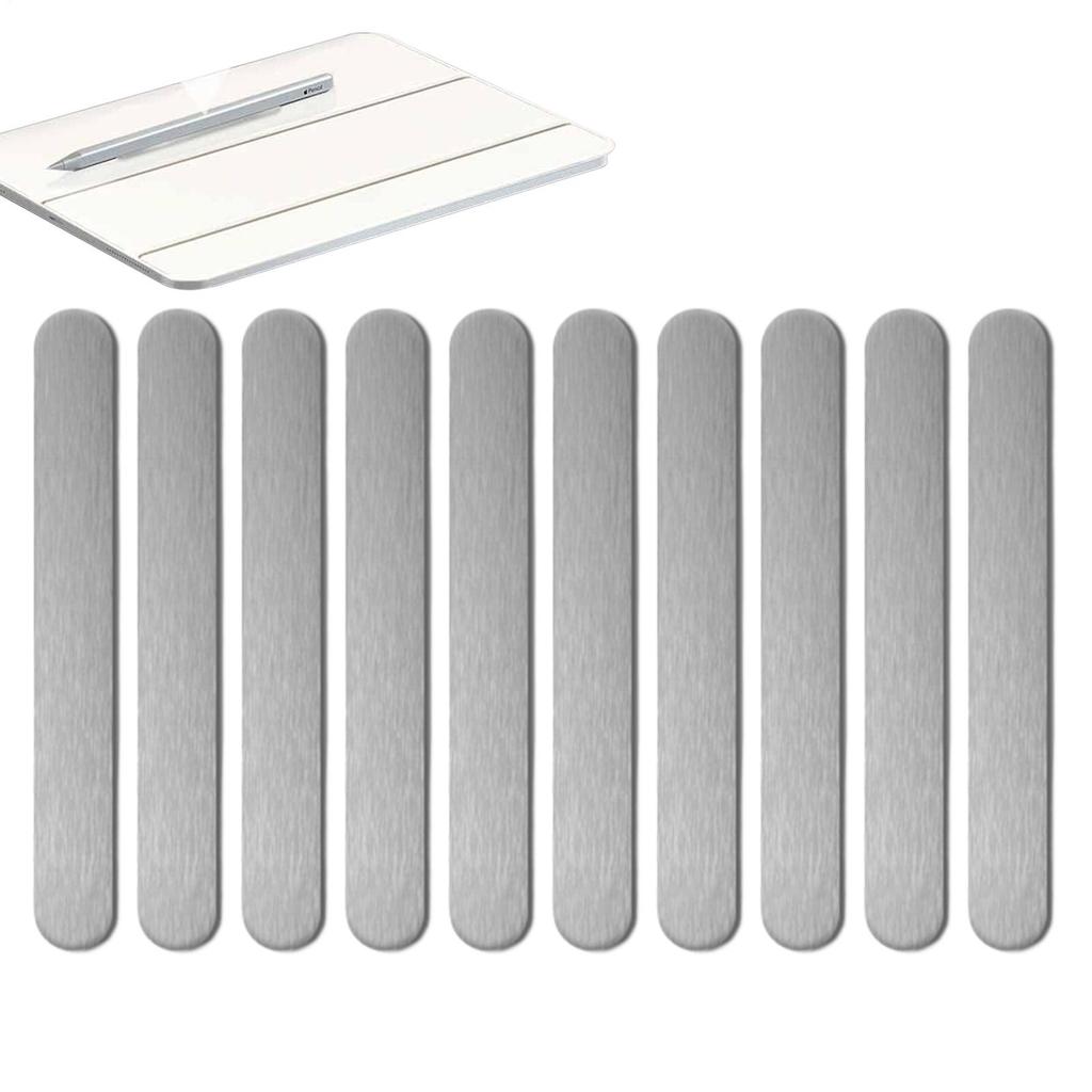 10 Pieces Fridge Adsorption Steel Plate Metal Strips For Magnets Self-Adhesive Phone Case Strips Adhesive Steel Bars