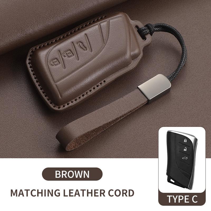 

Top Layer Leather Car Key Case Cove Fob for Lexus NX GS RX IS ES GX LX RC 200 250 350 LS 450H 300H Car Keychain Accessories