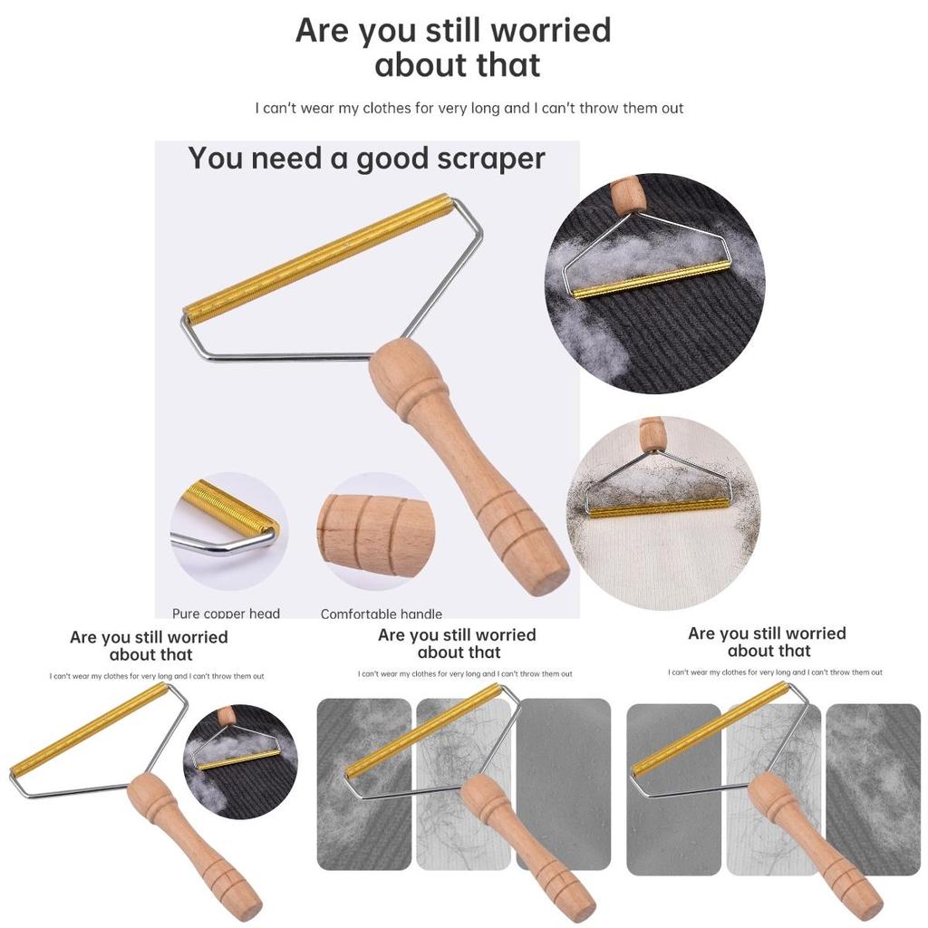 Wholesale Jute Wood And Alloy Lint Remover Perfect For Removing Pet Hair