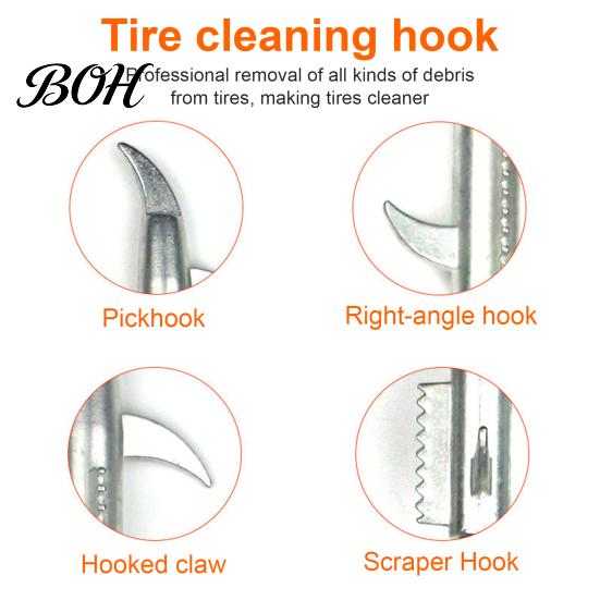 Car Tire Cleaning Hook Hook, Gap Buckle Stone Automotive Repair Tool Cleaner Universal Metal Picker