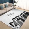 SKZ Kpop Stray Kids Star Cartoon 3D Carpet Rug for Living Room Bedroom Home Sofa Decoration,Kids Play Non-slip Floor Mat