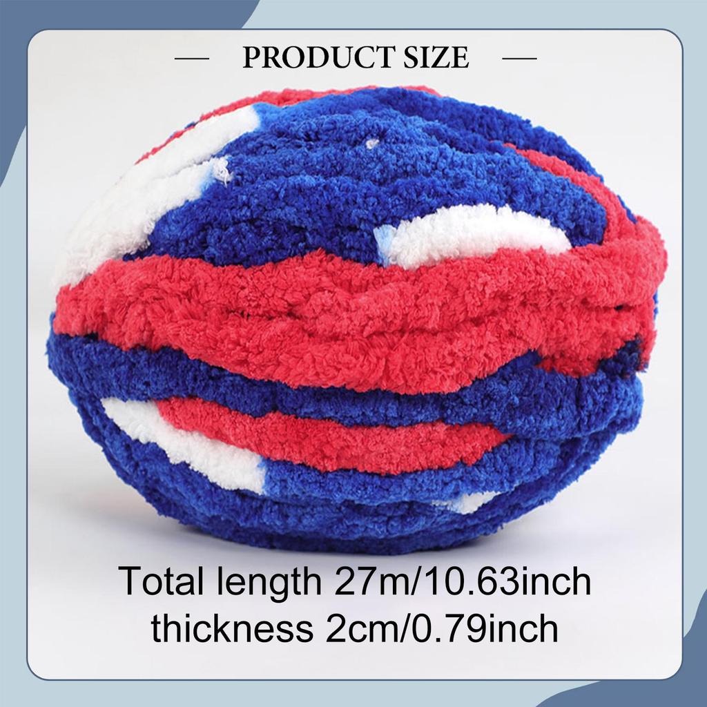 Chunky Wool Yarn Giant Hand Knitting Polyester Plush Blanket Material DIY Rug Yarn for Cushions and Pet Beds
