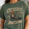 Otter Shirt, Retro Sea Otter Tee, Otterly Awesome, Ocean Animal Lover Apparel, Vintage Nature Lover Shirt