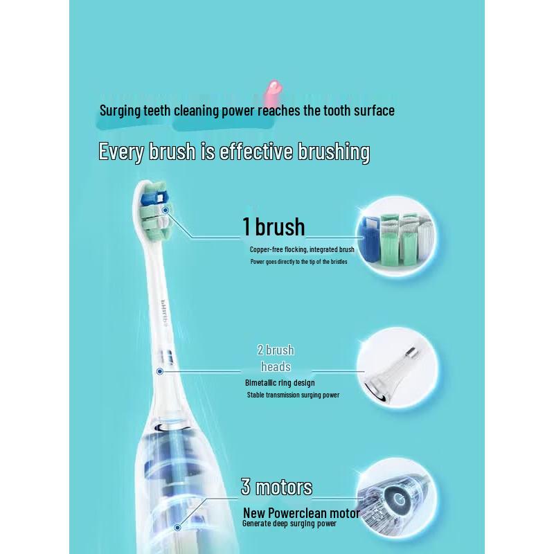 Philips DiamondClean 3 Series Sonic Electric Toothbrush - Lily Limited Edition CN plug (adapter included)