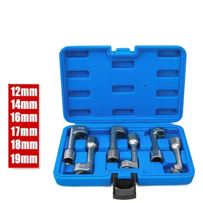 Krachtige Socket Wrench L-shaped Open Hexagonal Slotted Fuel Line Remover Automotive Repair Tools